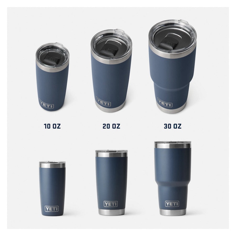 YETI Rambler Series 21071503813 Tumbler, 30 oz Capacity, MagSlider Lid, Stainless Steel, Rescue Red, Insulated