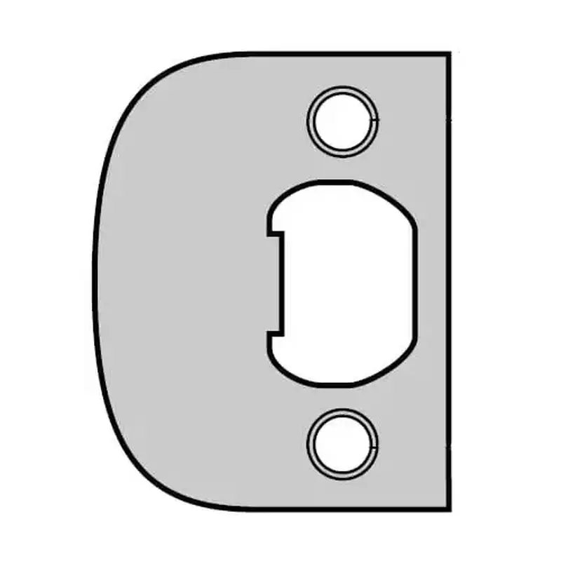 Kwikset 83437-15 Plainlatch and Deadlatch Strike, Satin Nickel