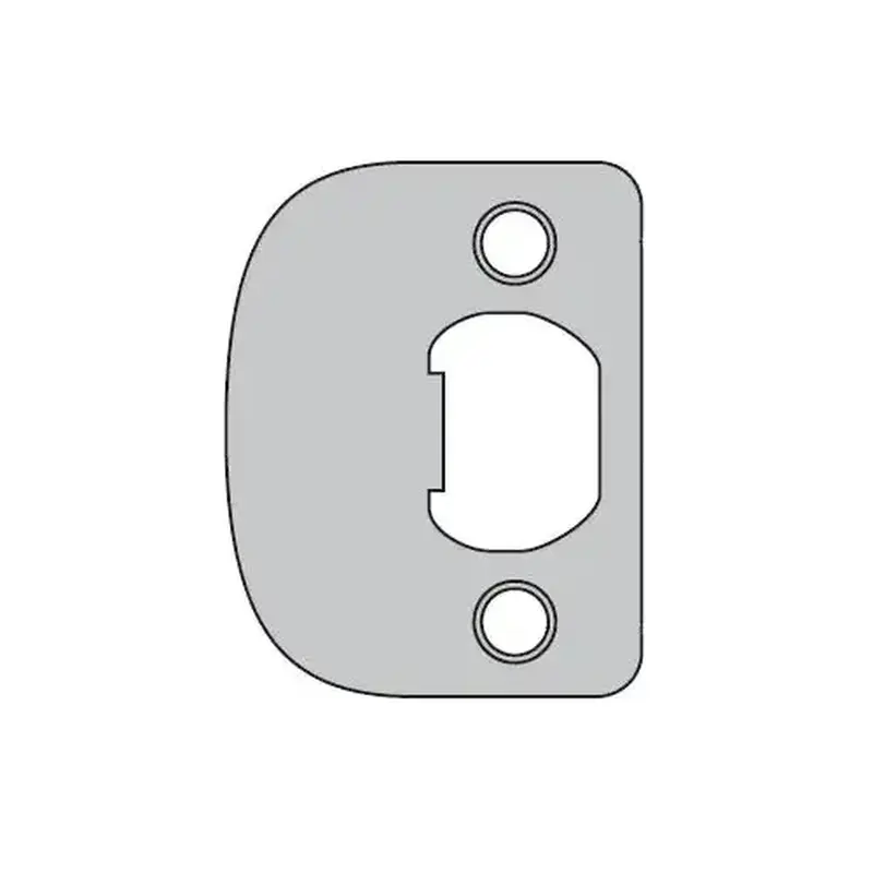 Kwikset 83796-514 Plainlatch and Deadlatch Strike, Iron Black