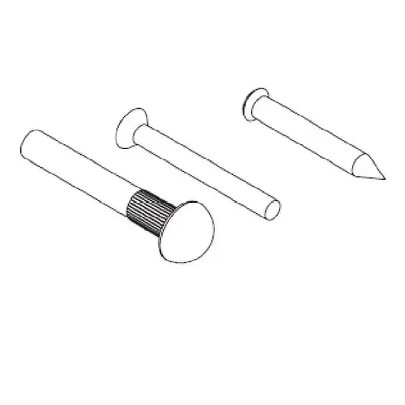 Kwikset 88322-15A Handleset Sex Nut Set & Wood Screw, Satin Nickel Blackened