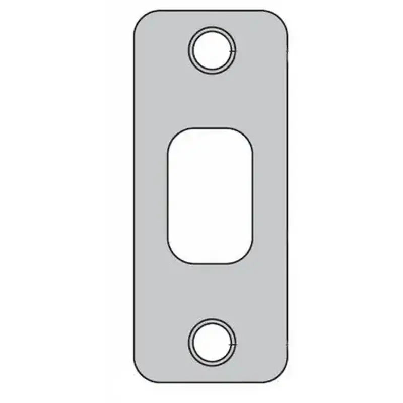 Kwikset 85279-514 1-1/8" x 2-3/4" Radius Corner Deadbolt Strike Iron Black Finish