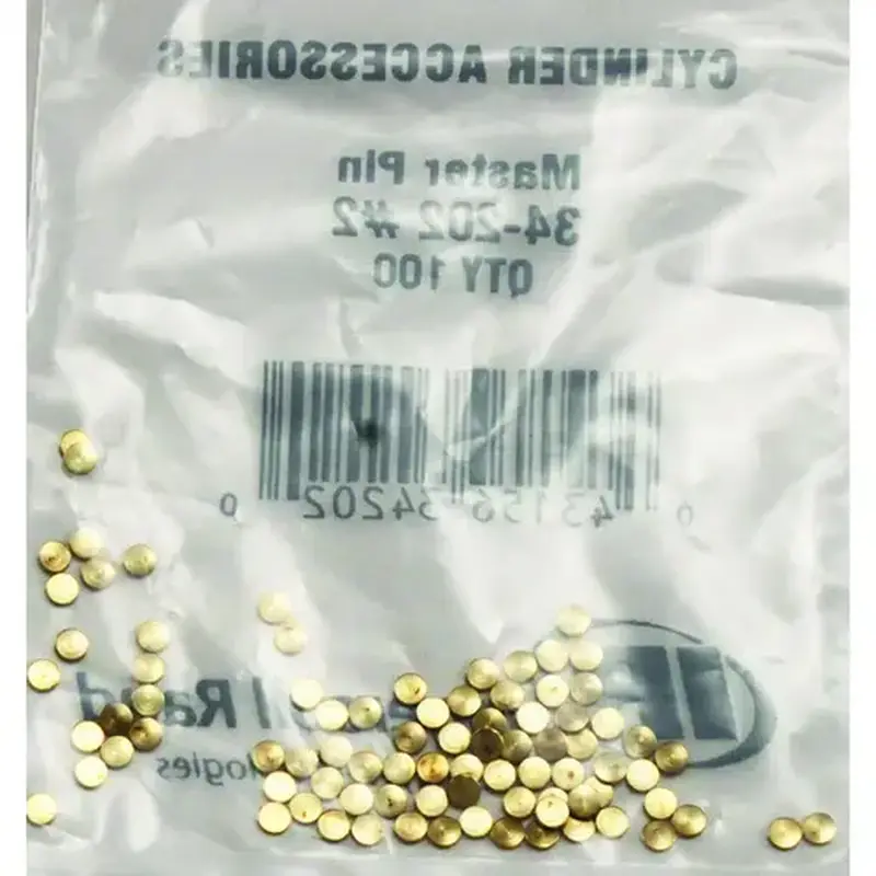 Schlage 34-202-XCP100 Master Pin, #2, Nickel Silver for Full Size Cylinders - pack of 100