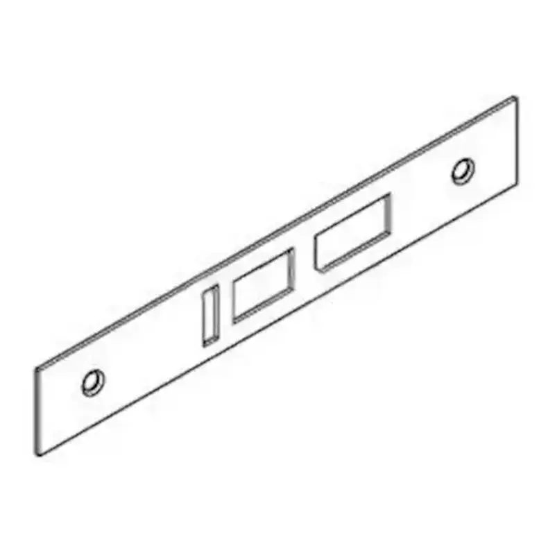 Corbin Russwin 402F30 625 ML2000 Armored Front for Deadbolt, Latchbolt, Aux Latch, Bright Polished Chrome