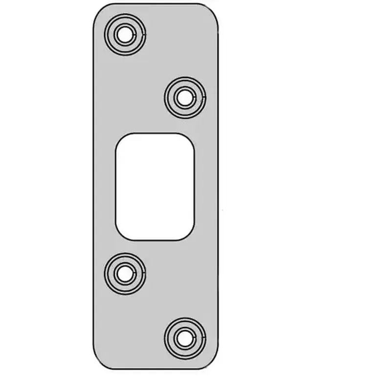 Kwikset 83223-5 Deadbolt Strike, Satin Brass Blackened