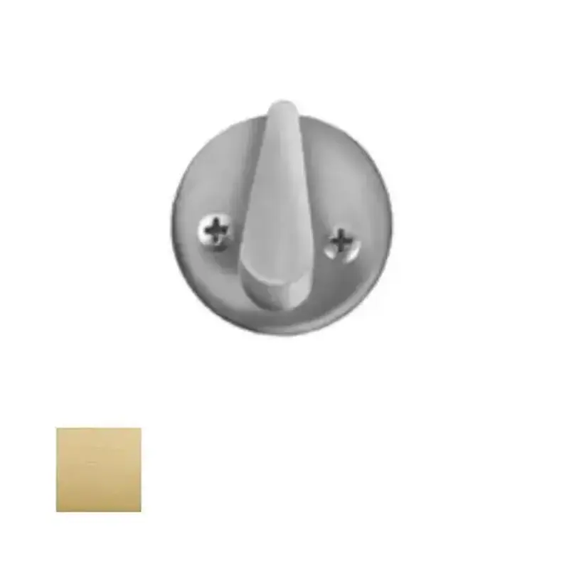 Yale Commercial GF1824 606 8800 Mortise Round Plate with Thumbturn with Screws, Satin Brass