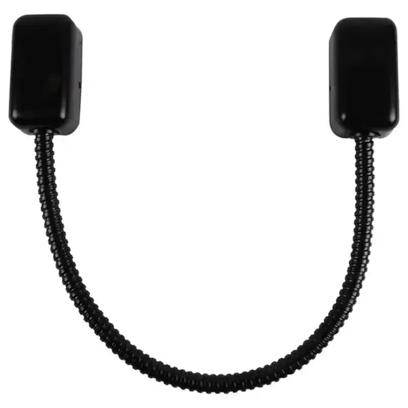 Keedex K-DL38BLK 18IN ARMRD DR LP 1/4IN BLACK 18 INCH ARMORED DOOR LOOP 3/8 INCH ID FLEX 18 INCHES LONG BLACK