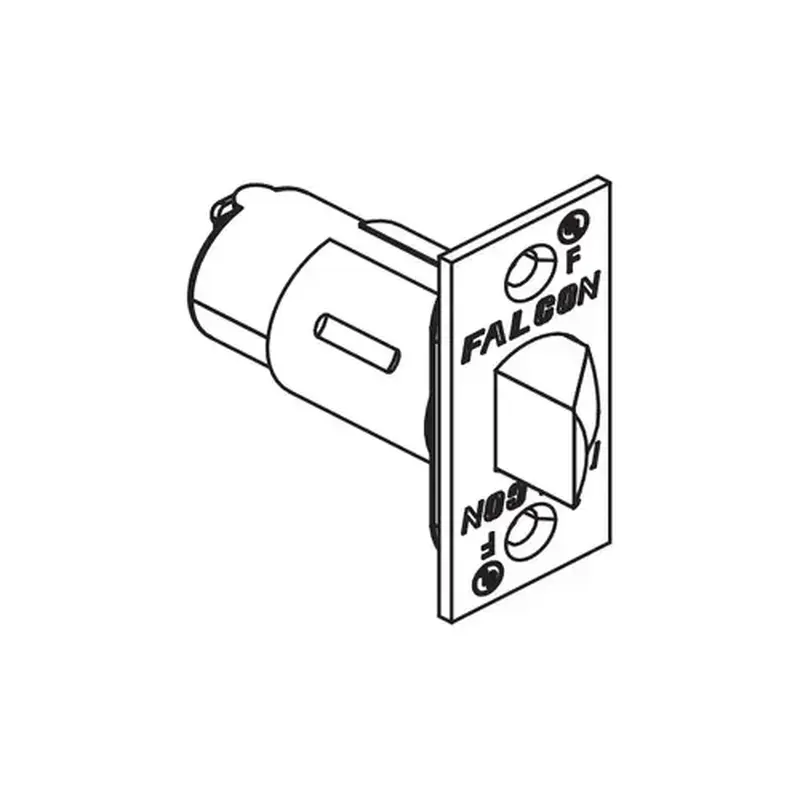 Falcon Q330-208-630 Radius Corner 2-3/8" Springlatch, Satin Stainless Steel