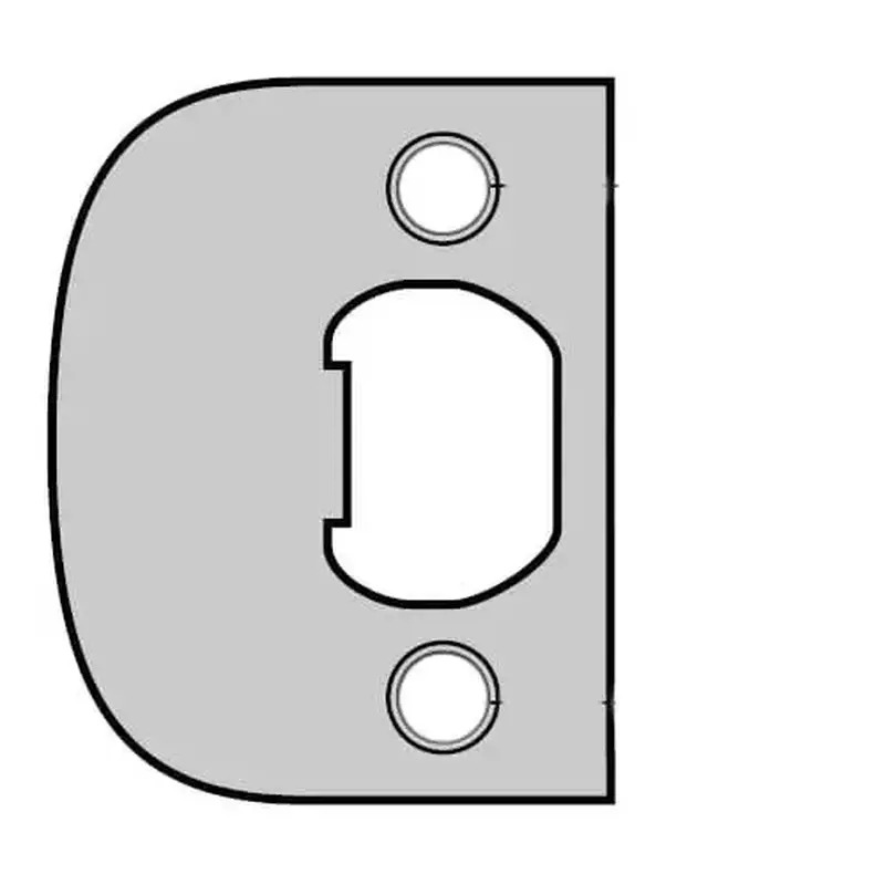 Kwikset 83437-690 Plainlatch and Deadlatch Strike, Dark Bronze Painted