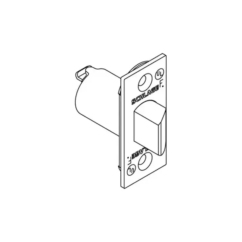 Schlage Commercial 11-068 612 A Series Square Corner Spring Latch with 2-3/8" Backset with 1" Face Satin Bronze Finish