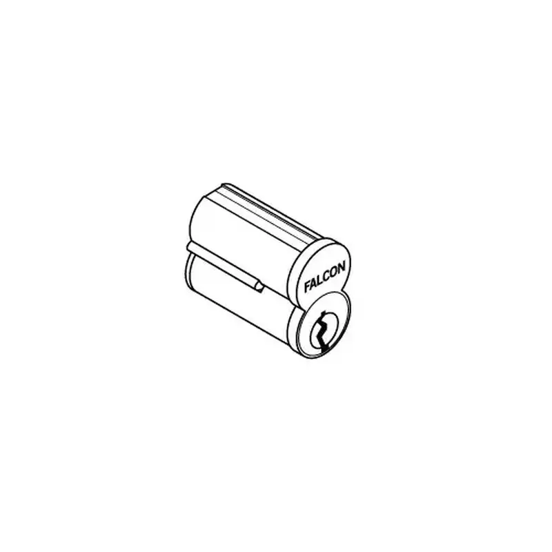 Falcon Lock C646 A 626 Standard 6-Pin Uncombinated Core, Satin Chrome