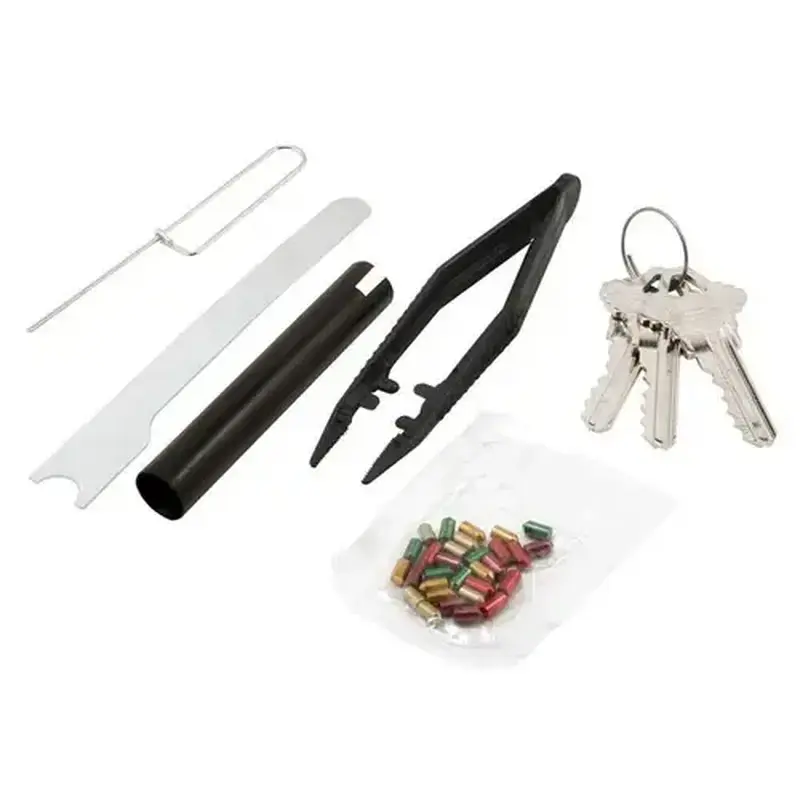 Prime-Line E 2402 Generic Re-Key A Lk Kit, Schlage Type C, 5-Pin Tumbler Sets W/pre-Cut Keys