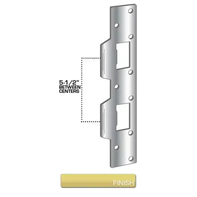 Pro-Lok ESP-131-B Strike Plate- Double Lip w/5-1/2" Center