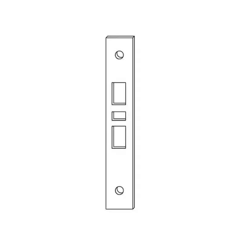 Schlage Commercial 09-666 625 L Mortise Lock Armor Front, Bright Polished Chrome