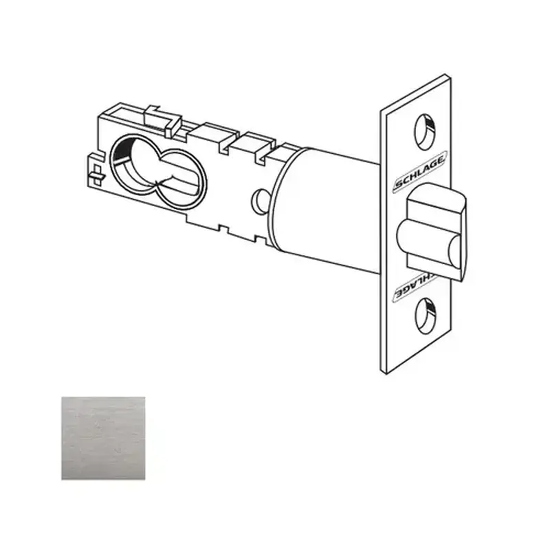 Schlage Commercial 16-203 619 S Series Square Corner Adjustable Dead Latch Satin Nickel Finish