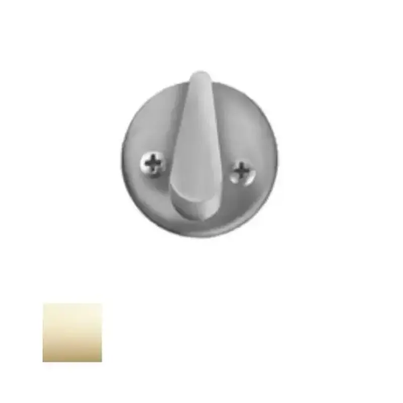 Yale Commercial GF1824 605 8800 Mortise Round Plate with Thumbturn with Screws, Bright Polished Brass