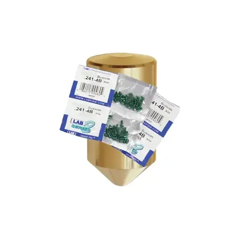LAB SECURITY 081T .081 Top Pin, Color-Coded, Brass Alloy, .115 Diameter, Crown .003 Universal, Smart Pack 150 Pins