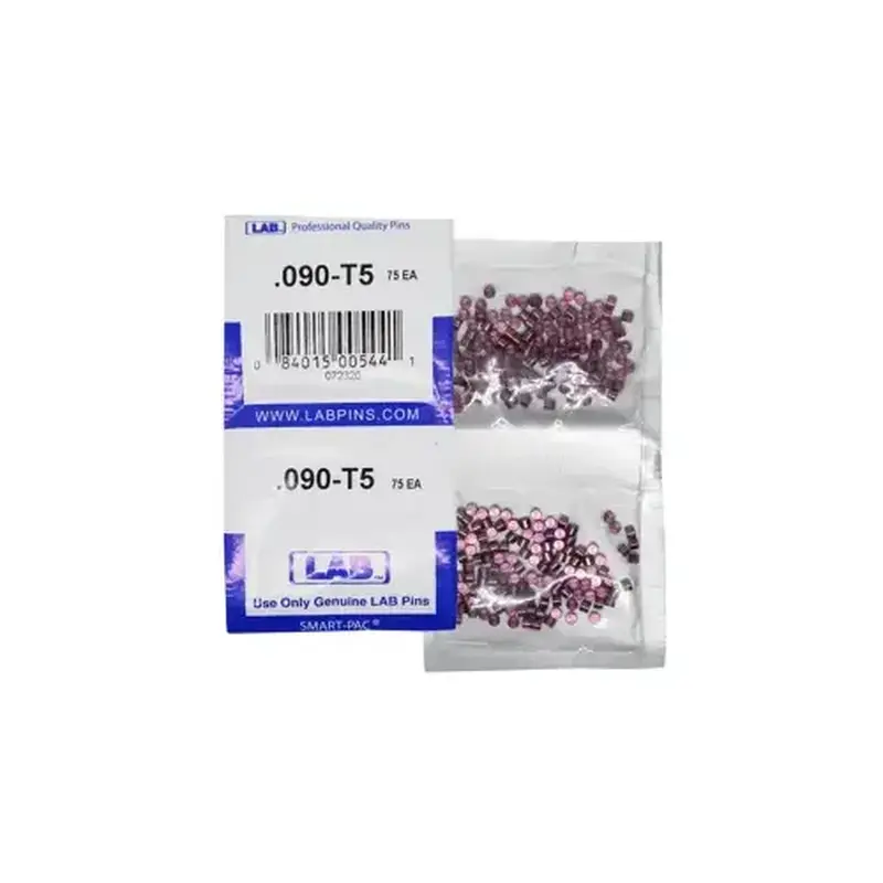 LAB SECURITY 5090T-SP .090 Top Pin, Color-Coded, Brass Alloy, .115 Diameter, Crown .005 Universal, Smart Pack 150 Pins