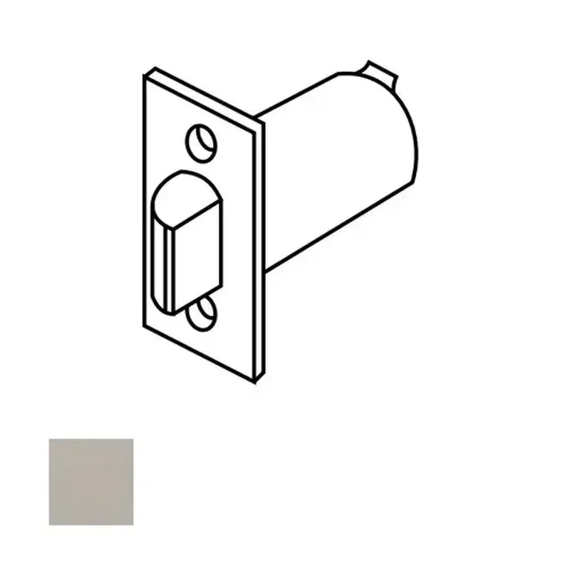 Sargent 10-2054 32D 10 Line Square Corner Plain Latch, Satin Stainless Steel