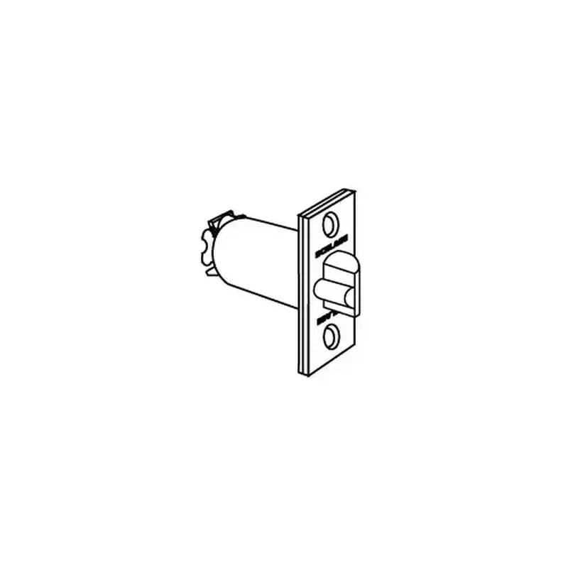 Schlage Commercial 47273617622 ALX Series 2-3/4" Backset Non-Restoring Dead Latch with 1-1/8" x 2-1/4" Square Corner Faceplate Matte Black Finish