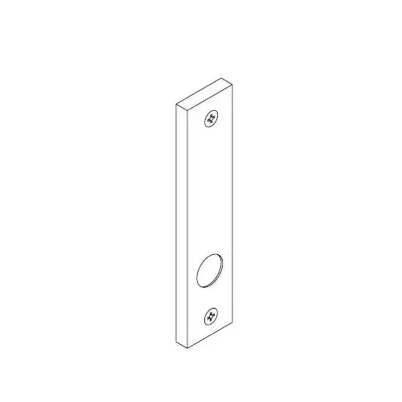 Schlage Lock 09-632L 626 Interior L Escutcheon Blank by Knob / Lever Satin Chrome Finish