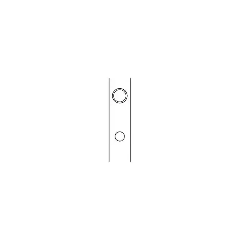Sargent 77-3449 26 8200 Series Mortise KW1/LW1 Outside Escutcheon, Grip & Cylinder, Bright Polished Chrome