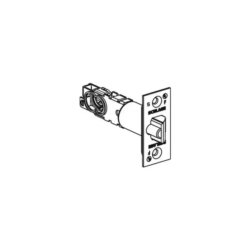 Schlage Commercial 16-480 626 S200 Series Square Corner Adjustable Dead Latch with 1" Face Satin Chrome Finish