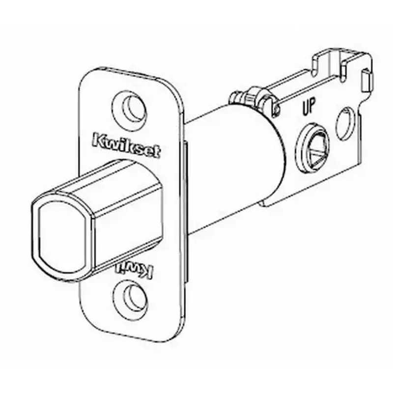 Kwikset 82732-26 Deadbolt Latch 2-3/4" Backset, Bright Polished Chrome