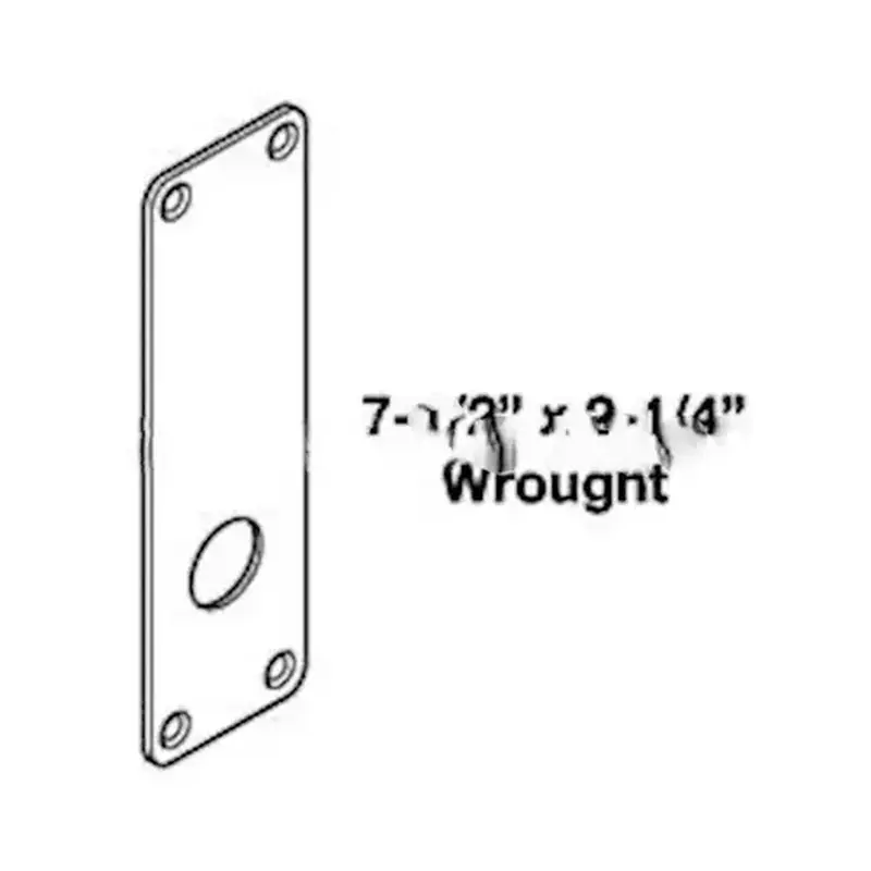Corbin Russwin 544F76 612 ML2000 N Escutcheon-Wrought, Satin Bronze