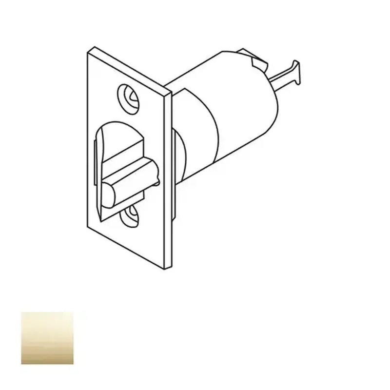 Corbin Russwin 599F92 605 CL3500/CL3800 2-3/8 Inch Backset Deadlocking Latch, Bright Polished Brass