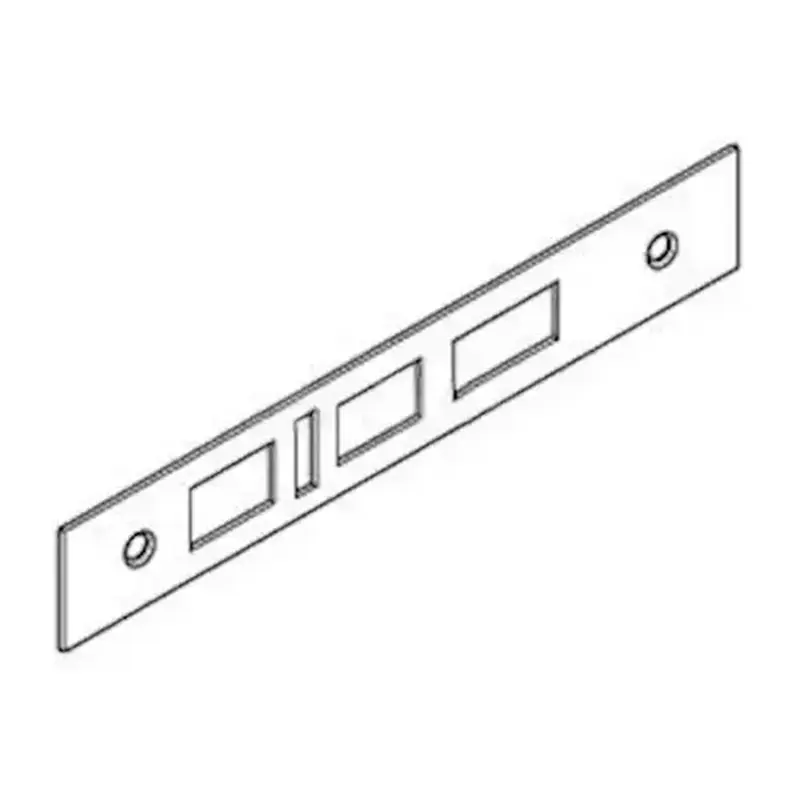 Corbin Russwin 402F29 605 ML2000 Armored Front for Deadbolt, latch, Aux Latch, Toggle, Bright Polished Brass