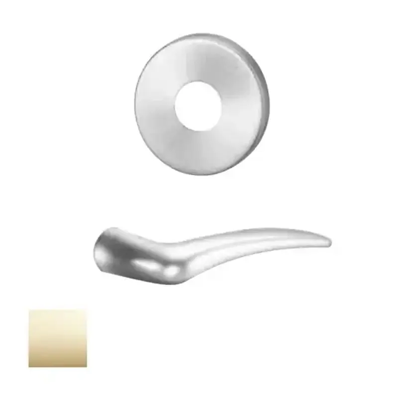 Sargent OS-8265-LNA-03-LH 8200 Series 8265 Outside Trim Lever and Rose Bright Polished Brass