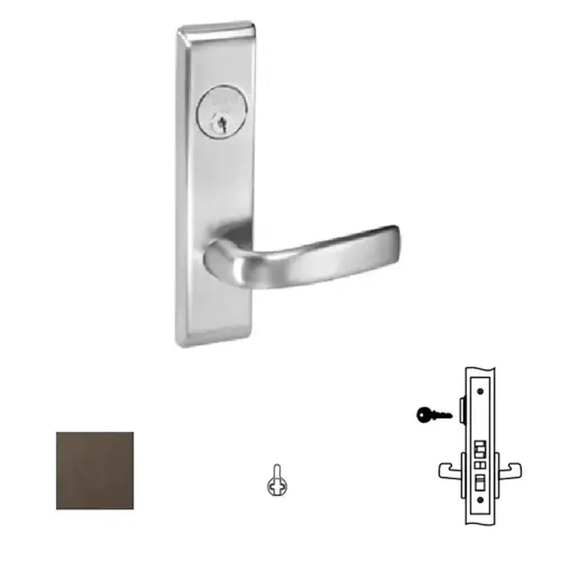 Yale Commercial JNCN-07-613E 8800FL Mortise Lever Escutcheon Working Trim, 8807FL, Dark Oxidized Satin Bronze