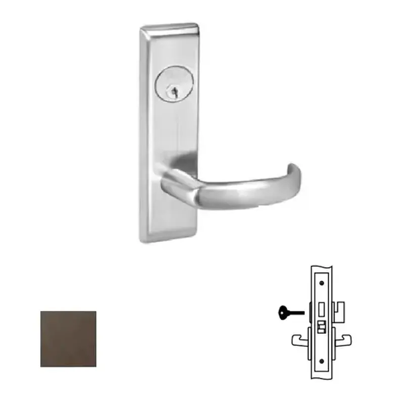 Yale Commercial PBCN-02-613E 8800FL Mortise Lever Escutcheon Working Trim, 8802FL, Dark Oxidized Satin Bronze