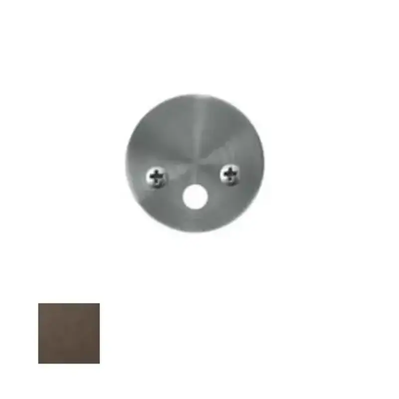 Yale Commercial GF1826-613E 8800 Mortise Round Emergency Keyplate with Screws, Dark Oxidized Satin Bronze