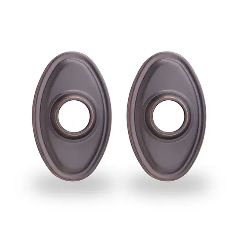 Yale Residential OVAL-ROSE-LEVER-10BP Oval Rosette for Lever, Oil Rubbed Dark Bronze
