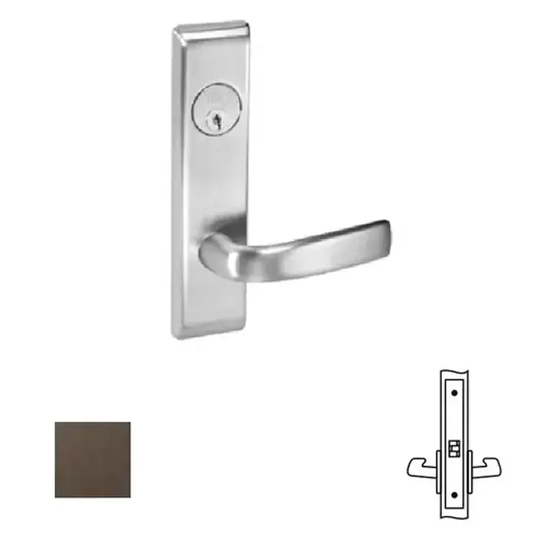 Yale Commercial JNCN-01-613E 8800FL Mortise Lever Escutcheon Working Trim, 8801FL, Dark Oxidized Satin Bronze