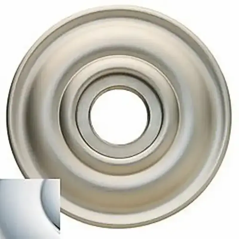 Baldwin 5048260 Estate Solid Brass Rosette Polished Chrome Pair
