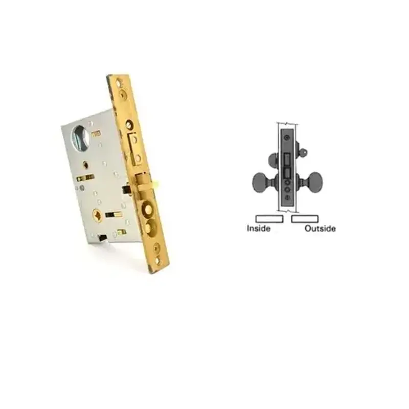 Baldwin 6375LS-150-CLS-RH Estate Mortise Lock Body Satin Nickel