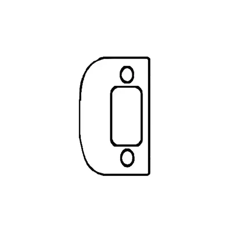 Kwikset 85303-5 Deadbolt Strike, Satin Brass Blackened