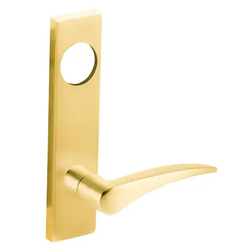 Schlage 09-449 12L 605 LH Trim Set with Left Hand 12 Lever L Escutcheon for a L9070, L9080, or L9465 Bright Brass Finish