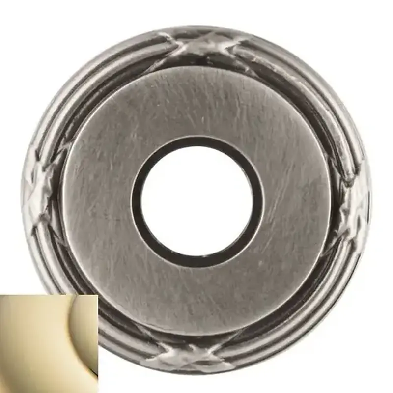 Baldwin 5021003 Estate Solid Brass Rosette Pair