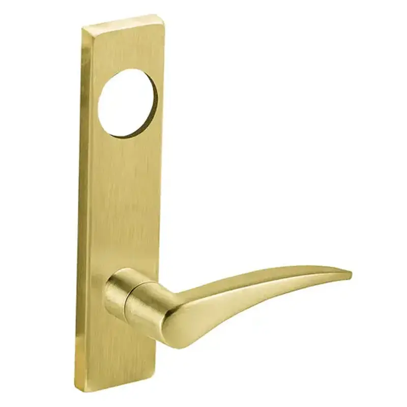 Schlage 09-449 12L 606 RH Trim Set with Right Hand 12 Lever L Escutcheon for a L9070, L9080, or L9465 Satin Brass Finish