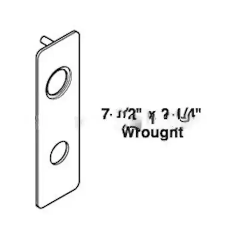 Corbin Russwin 488F05 612 ML2000 Outside M Escutcheon-Wrought, Satin Bronze