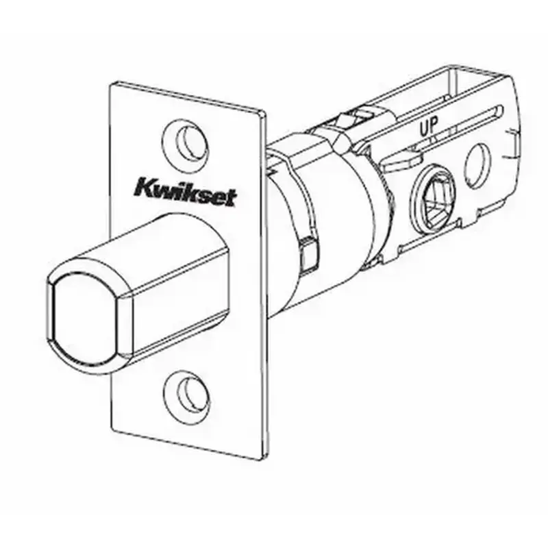 Kwikset 81257-26D Adjustable Deadbolt Latch UL 3 Hour, Satin Chrome