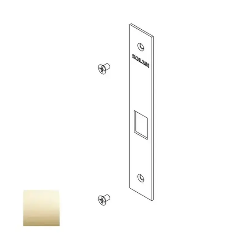 Schlage 09-473 605 Armor Front with Screws for L9010 or L9040 Bright Brass Finish pack of 10