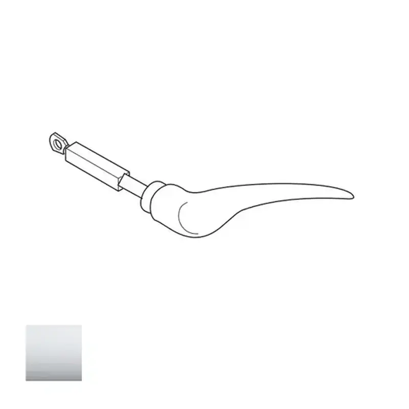 Corbin Russwin 670F68 625 ML2000 DS Outside Lever & Spindle RH/RHR, Bright Polished Chrome