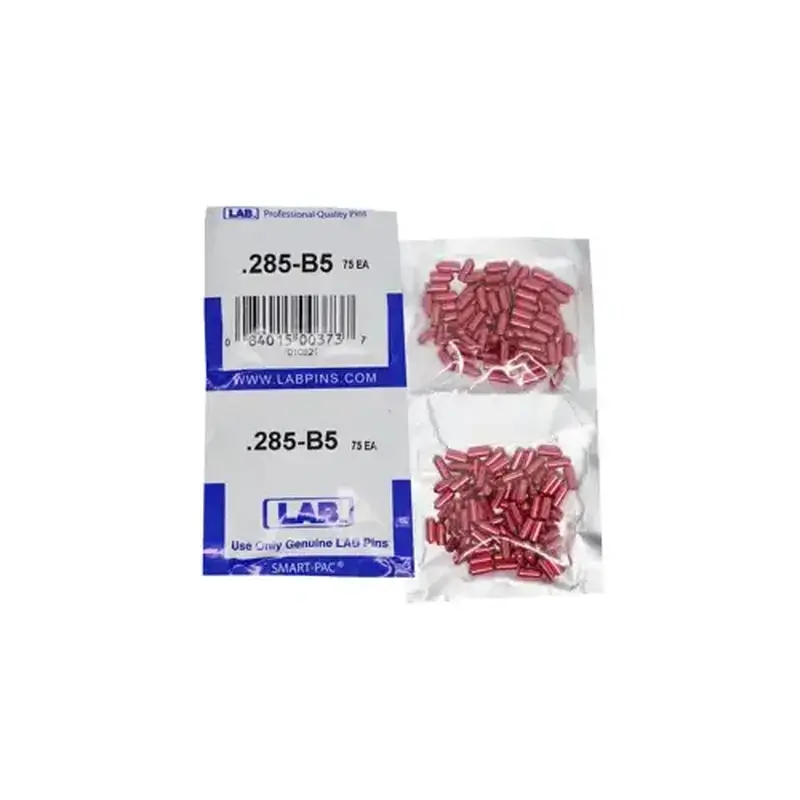 LAB SECURITY 5285B-SP .285 Bottom Pin, Color-Coded, Brass Alloy, .115 Diameter, Crown .005 Universal, Smart Pack 150 Pins