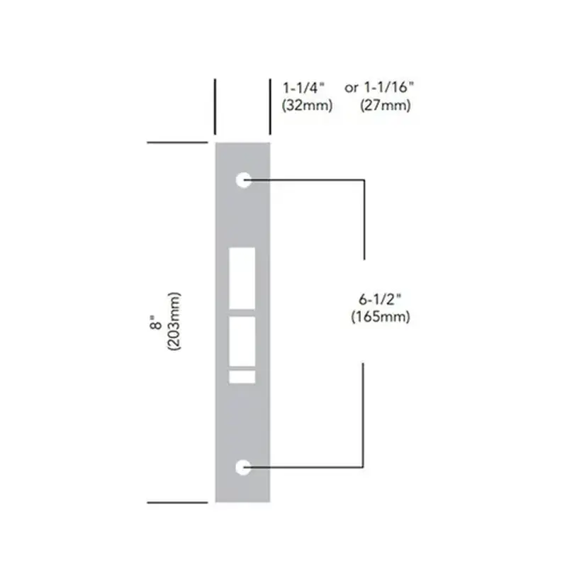 Sargent 82-0081 26 Manufacturing Mortise Lock Bright Chrome