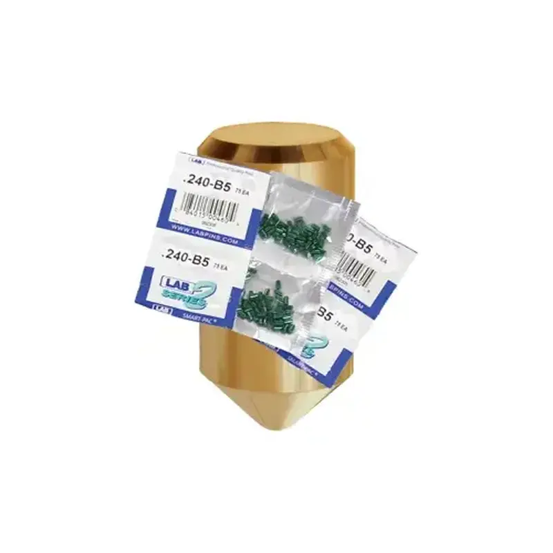 LAB SECURITY 5010T-SP .010 Top Pin, Color-Coded, Brass Alloy, .115 Diameter, Crown .005 Universal, Smart Pack 150 Pins
