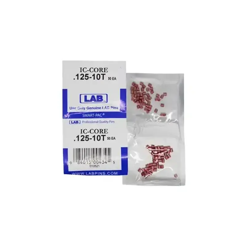 LAB SECURITY BEST T10 10T Universal SFIC Top Pins, Size .125, Diameter .108, Color-Coded Brass, (AG257:G274ems), Smart Pac 100 Pins